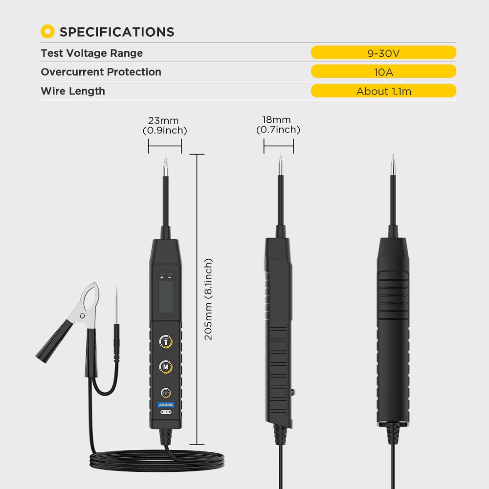 Power Tools Voltage - AUTOOL Nowy BT210 Tester Obwodów Samochodowych