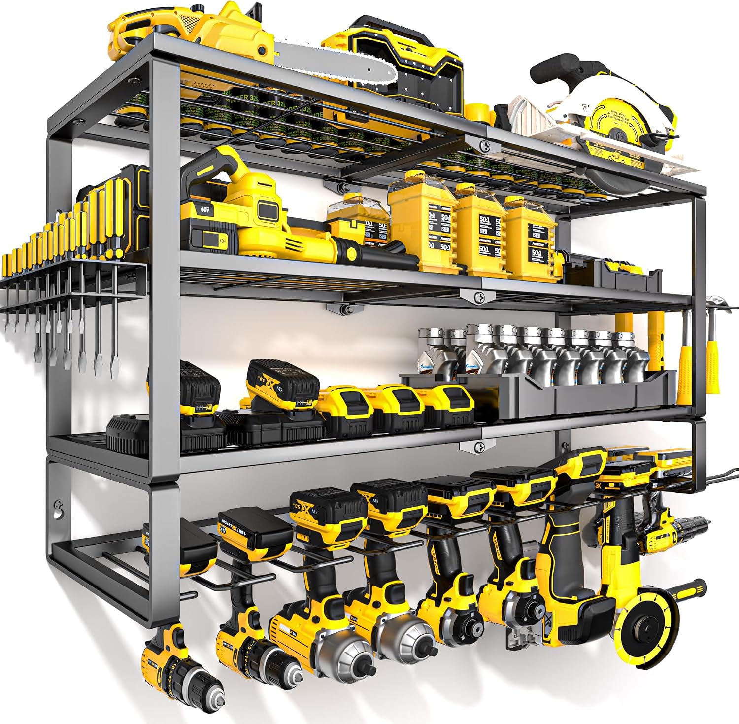 Power Tools Toolstation - Duży organizer na elektronarzędzia montowany na