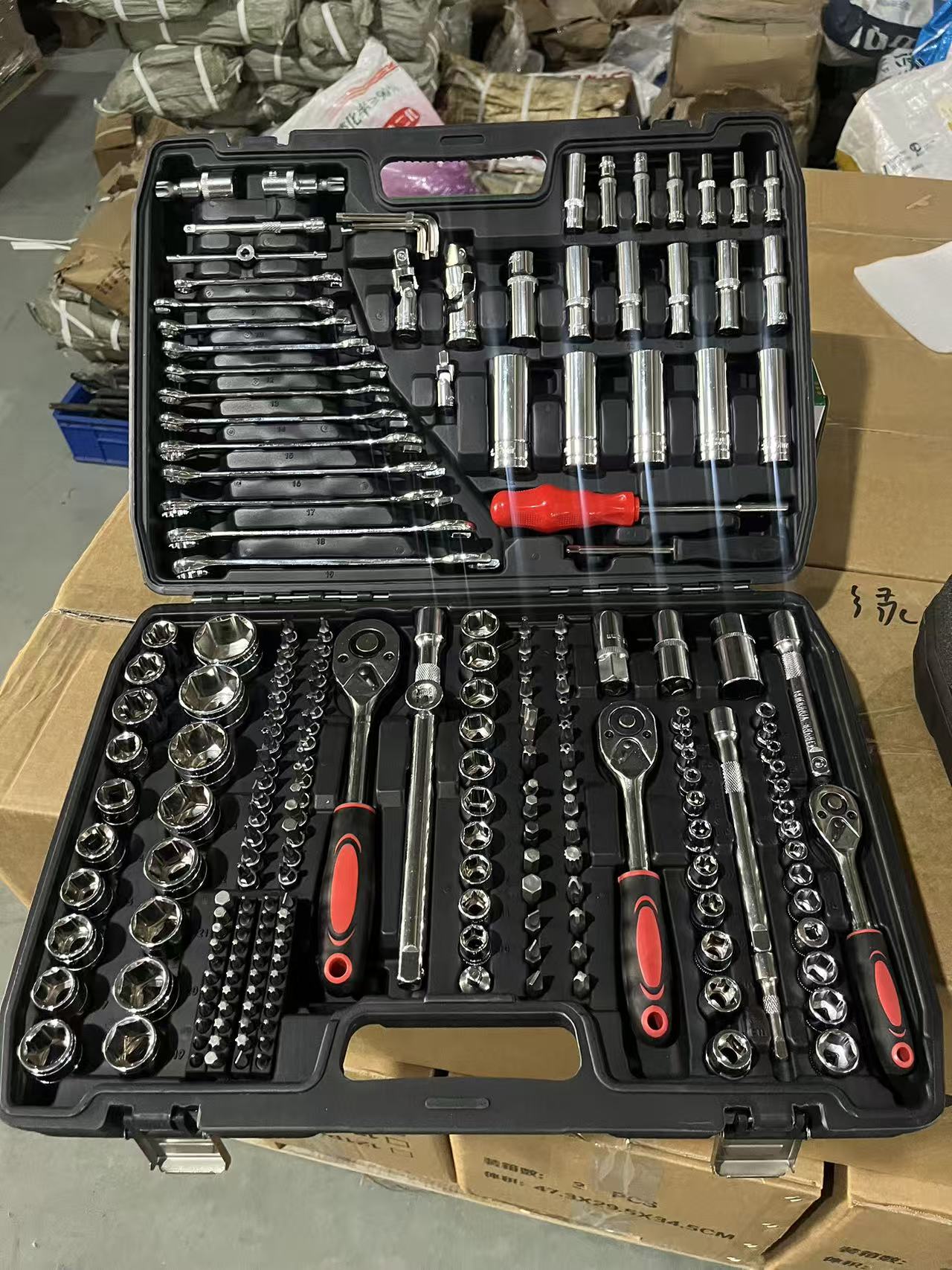 Power Tools Hand Tools - 216-częściowy zestaw narzędzi do samodzielnych napraw