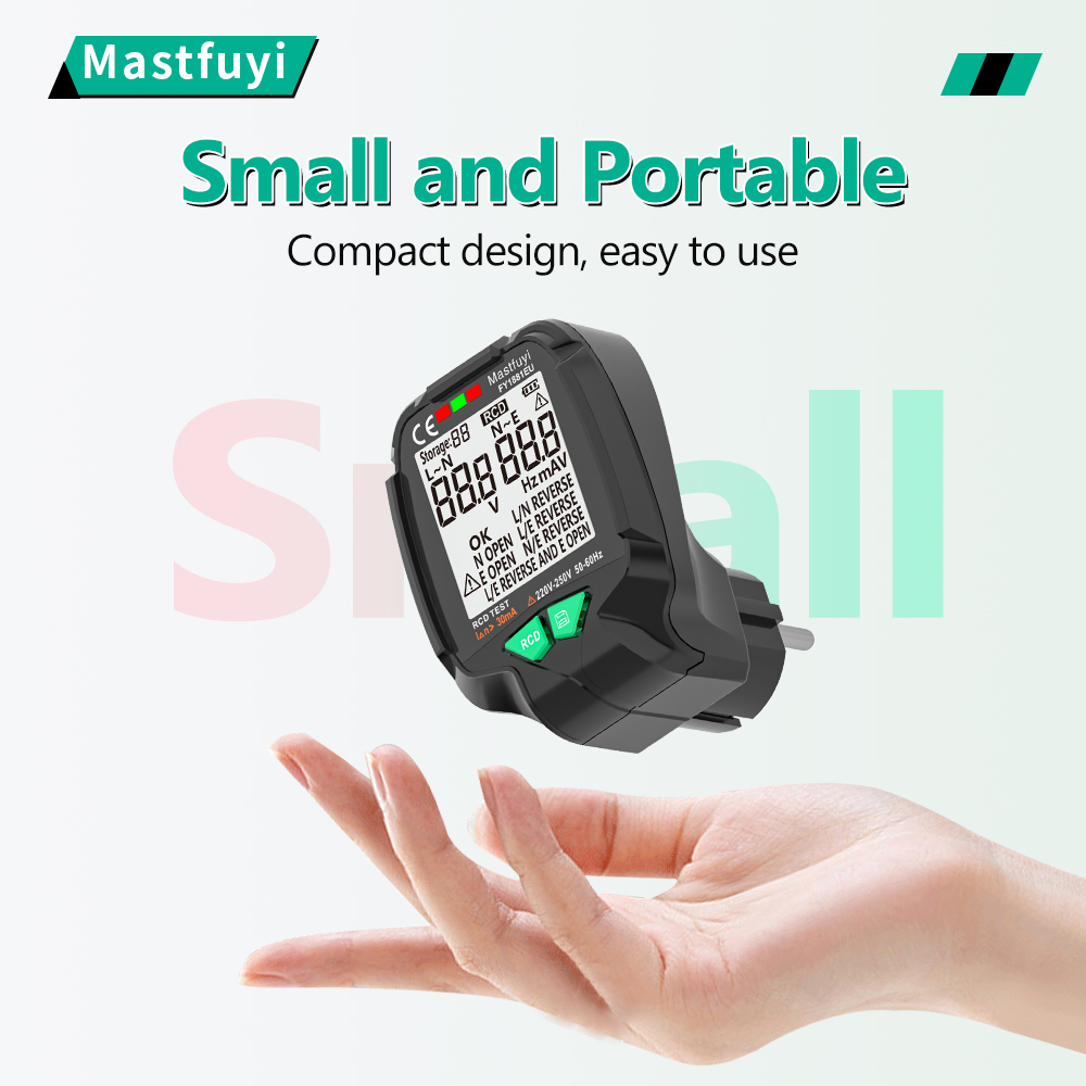 Power Tools Uk Review - MASTFUYI FY1881 Tester gniazda Test napięcia