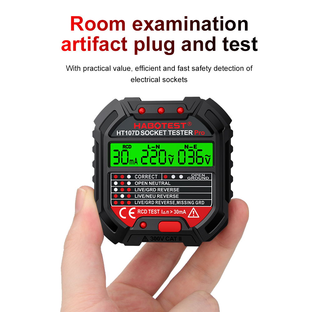 Power Tools Uk Review - Tester gniazdek HABOTEST, tester napięcia, tester