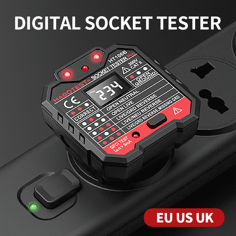 HT106 Cyfrowy tester gniazd Pr – Power Tools Uk Review recenzja i cena