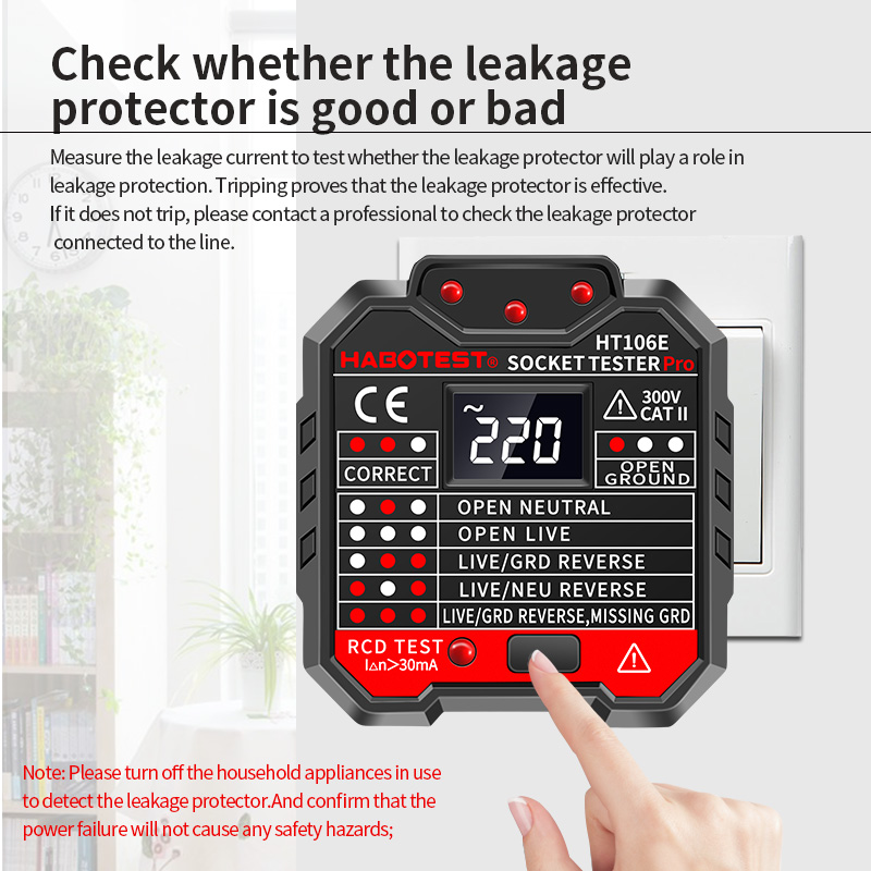 HT106 Cyfrowy tester gniazd Pr – Power Tools Uk Review recenzja i cena