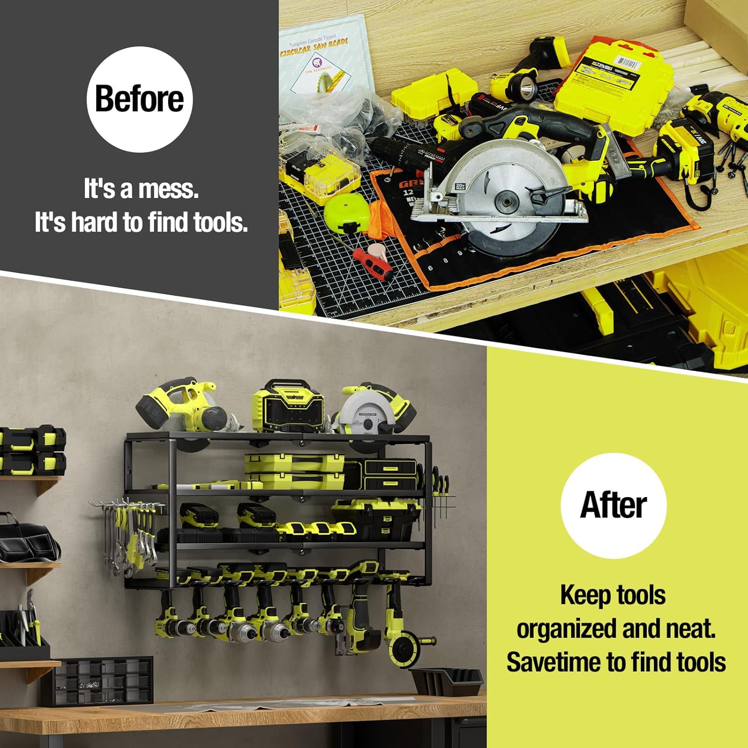 4-poziomowy ścienny organizer  – Power Tools Toolstation recenzja i cena