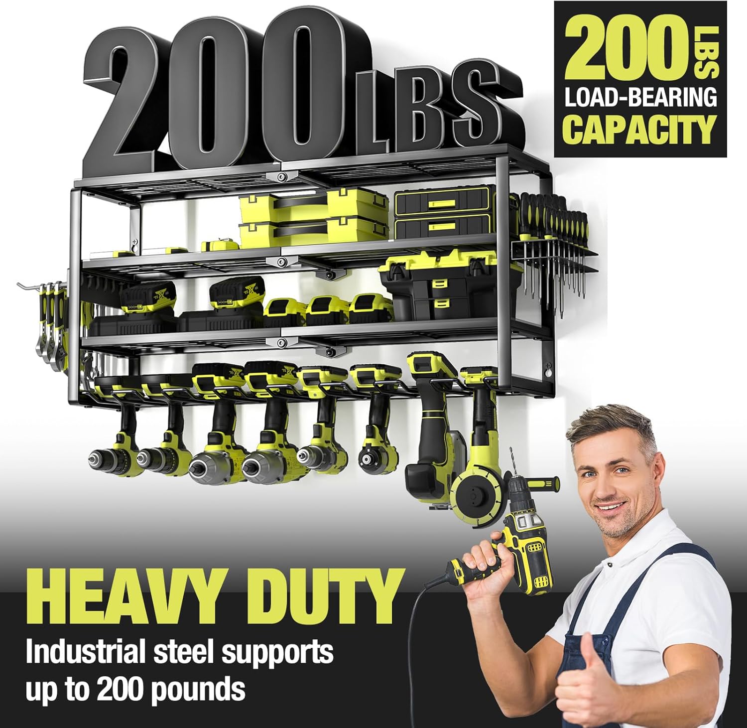 4-poziomowy ścienny organizer  – Power Tools Toolstation recenzja i cena