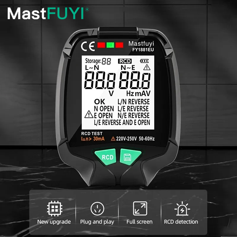MASTFUYI FY1881 Tester gniazda – Power Tools Uk Review recenzja i cena